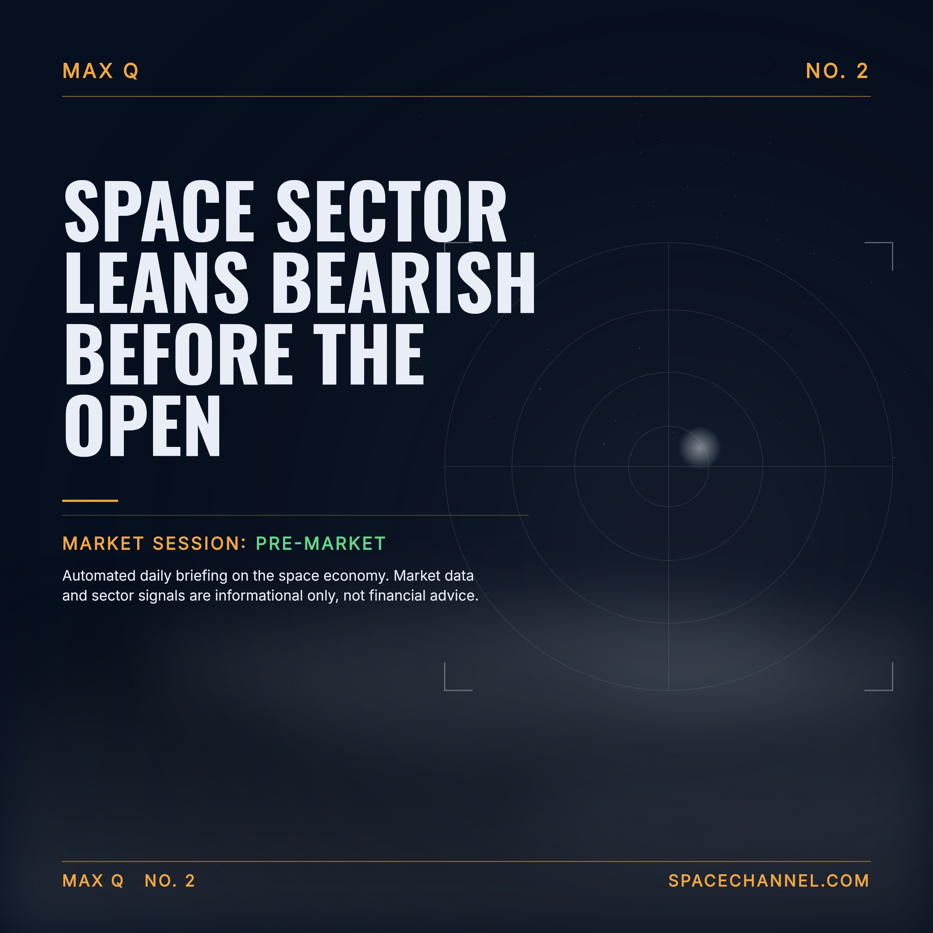 Space sector leans bearish before the open episode artwork
