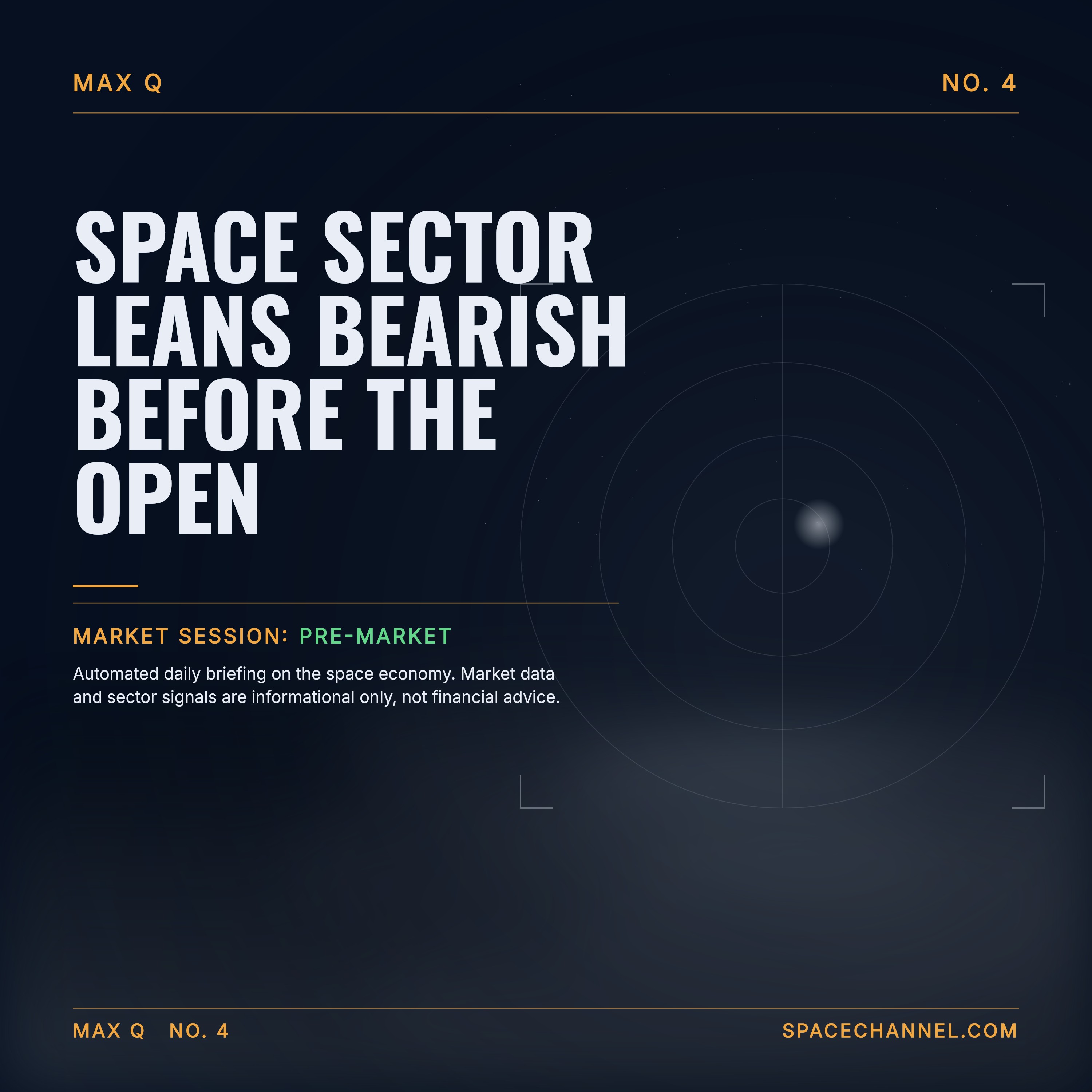Space sector leans bearish before the open episode artwork