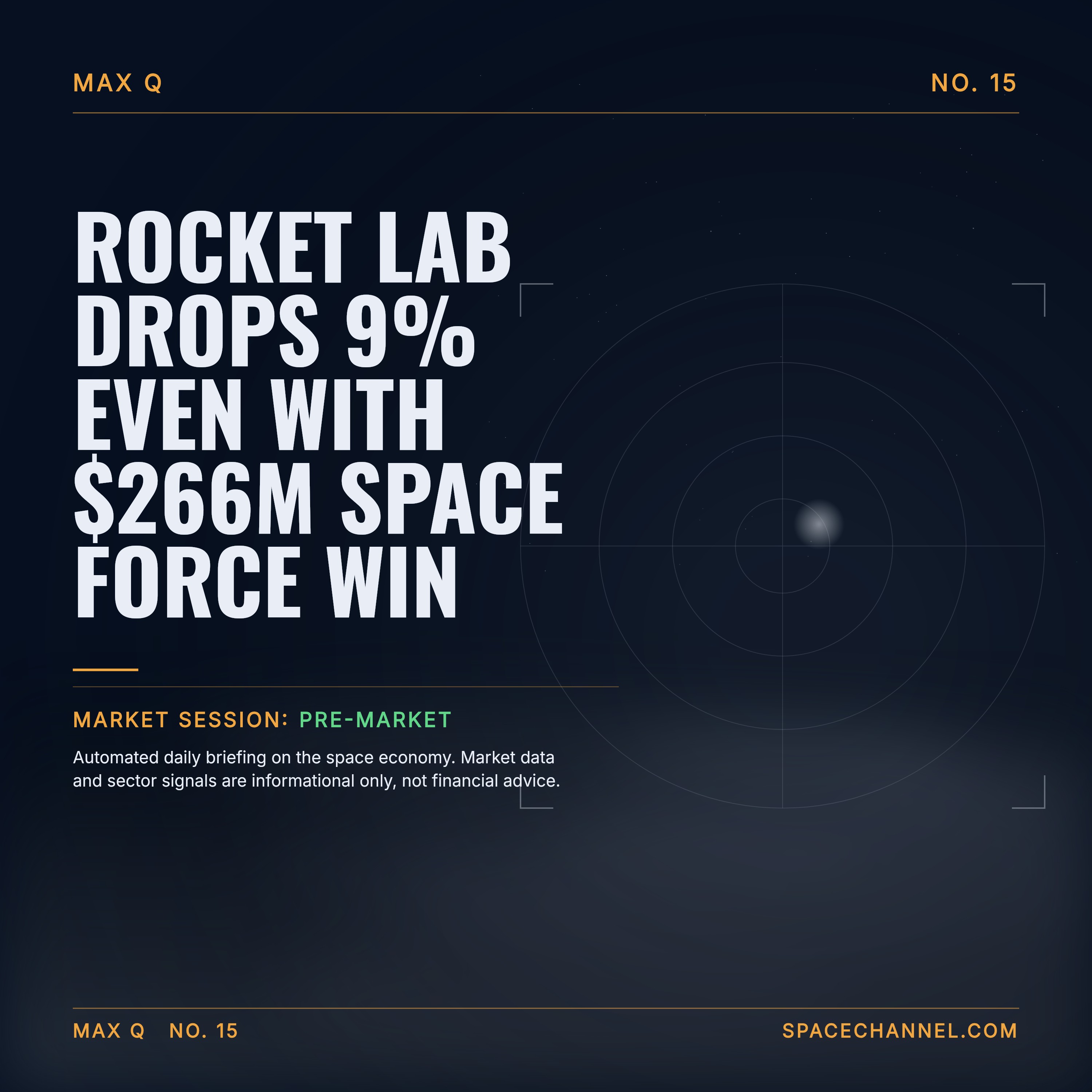 Rocket Lab Drops 9% Even With $266M Space Force Win episode artwork