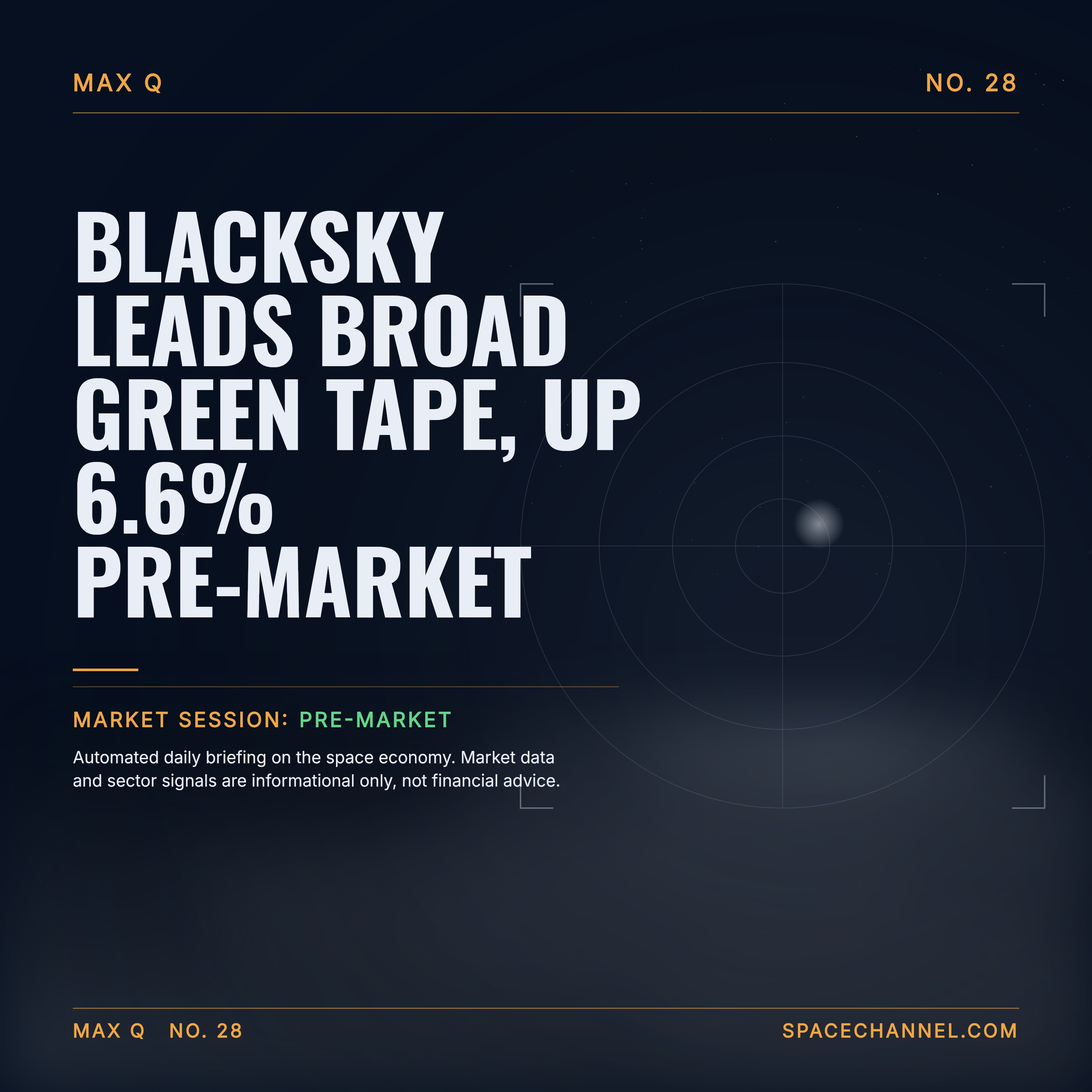 BlackSky Leads Broad Green Tape, Up 6.6% Pre-Market episode artwork