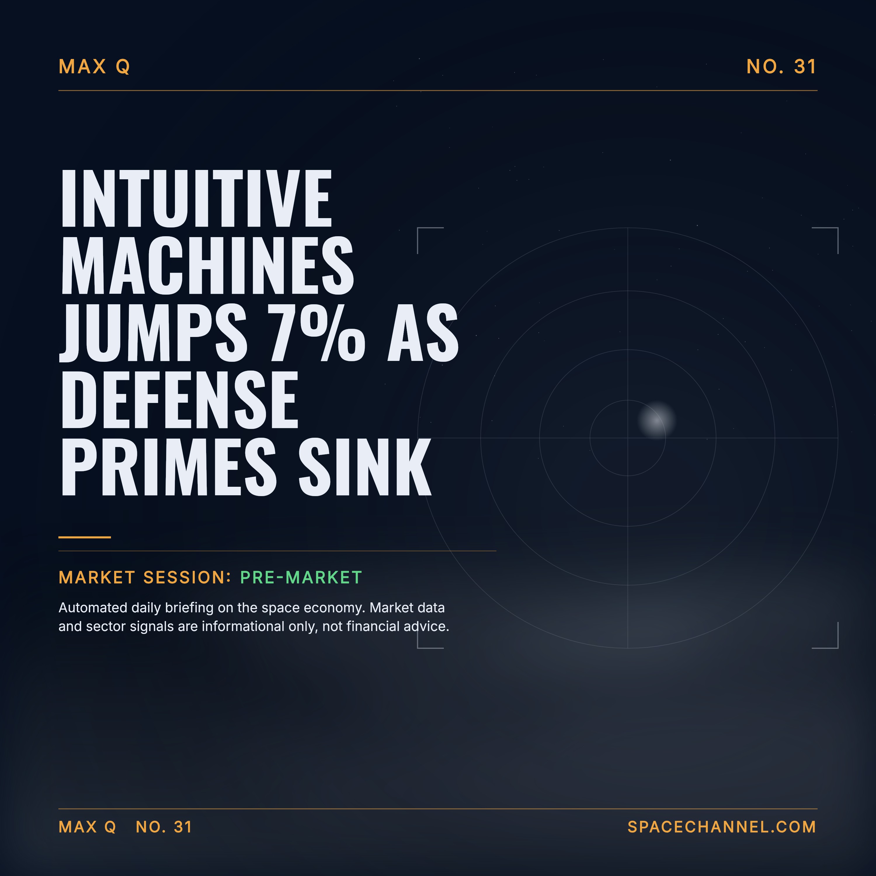 Intuitive Machines Jumps 7% as Defense Primes Sink episode artwork
