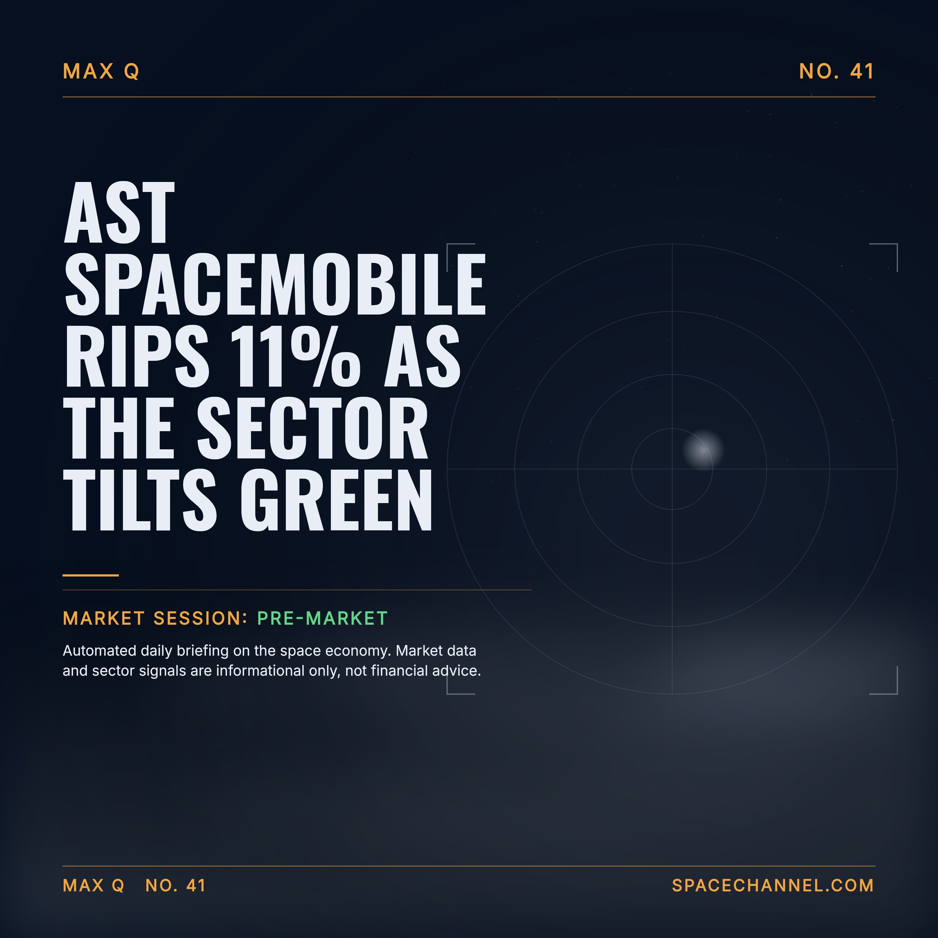 AST SpaceMobile Rips 11% as the Sector Tilts Green episode artwork