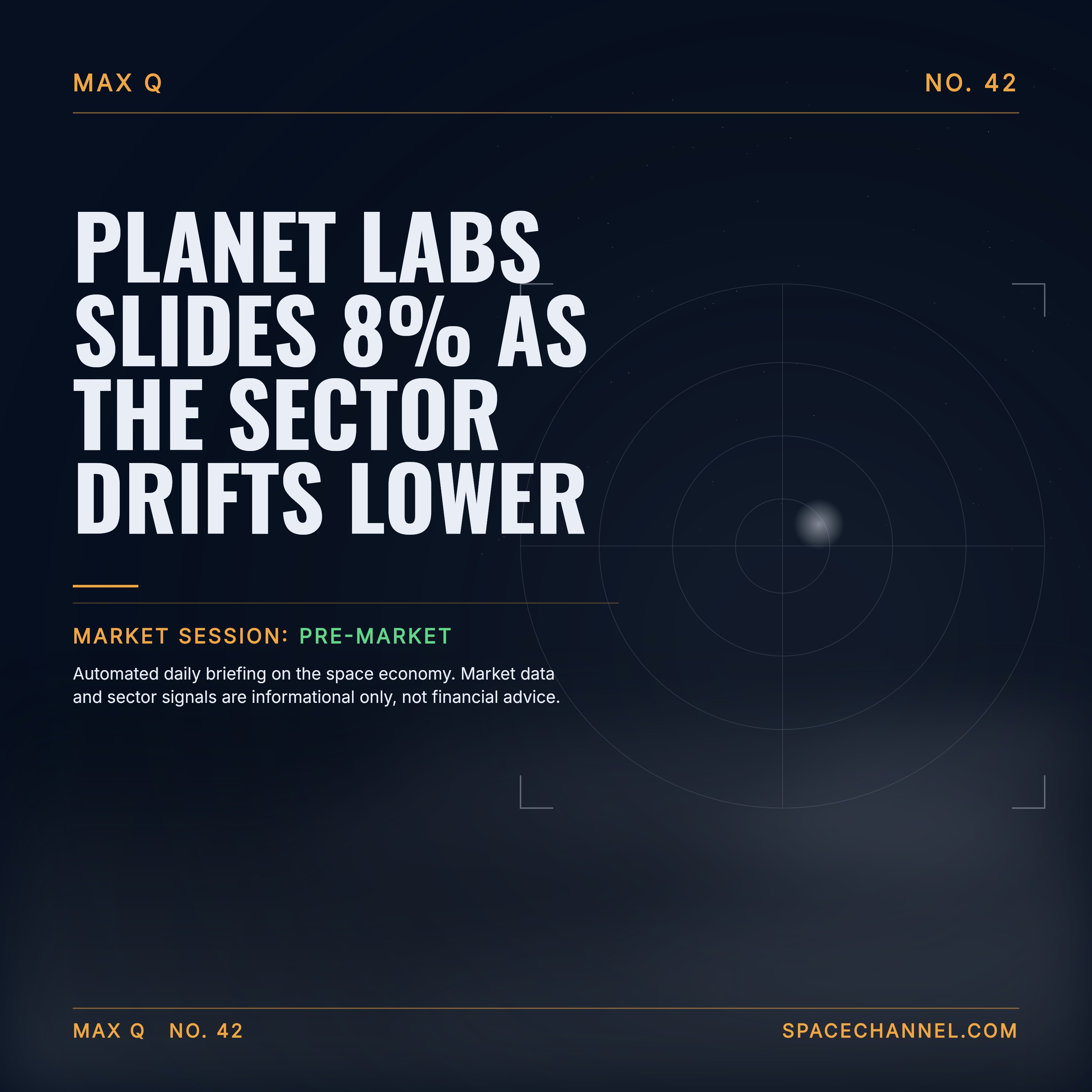 Planet Labs Slides 8% as the Sector Drifts Lower episode artwork
