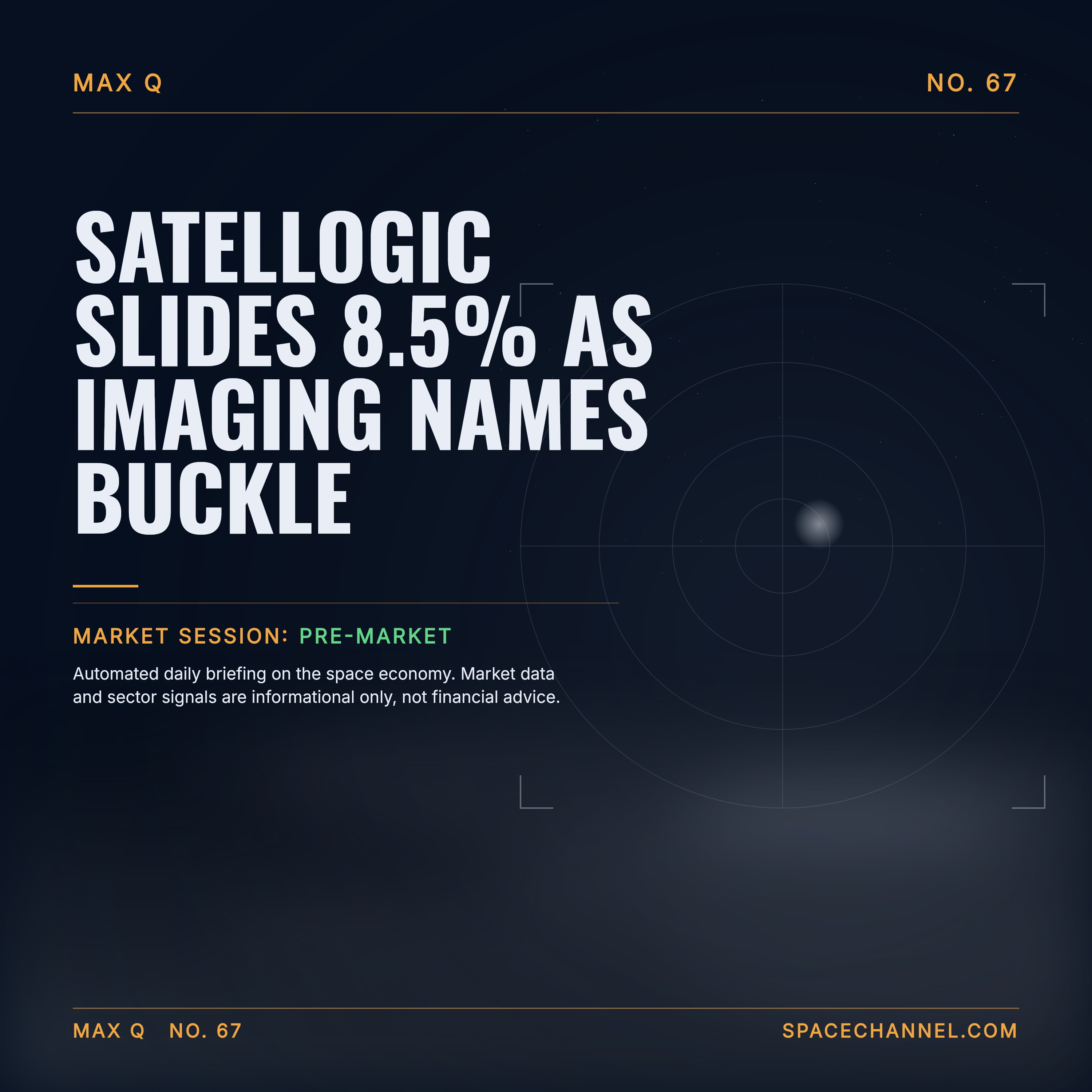 Satellogic Slides 8.5% as Imaging Names Buckle episode artwork