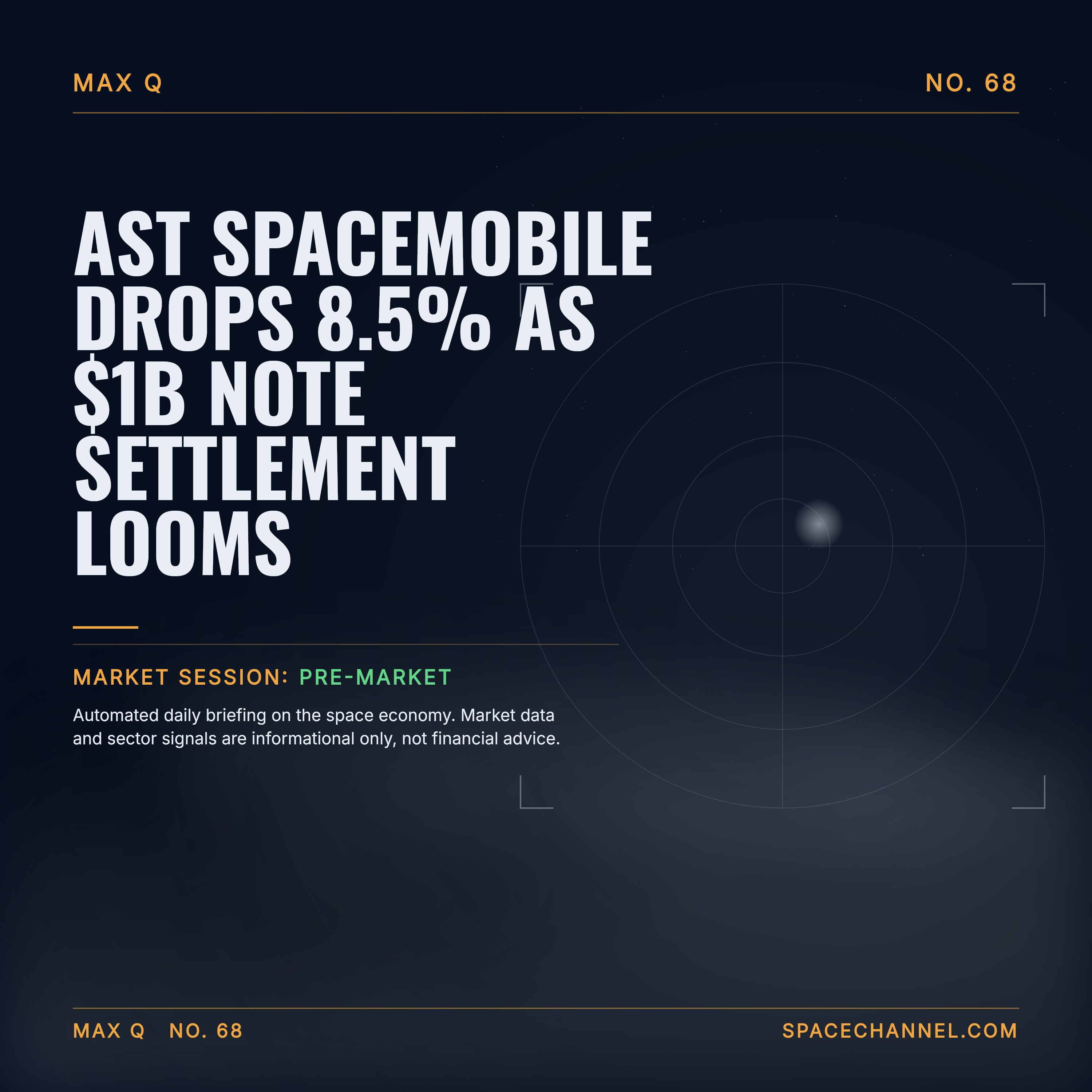 AST SpaceMobile Drops 8.5% as $1B Note Settlement Looms episode artwork