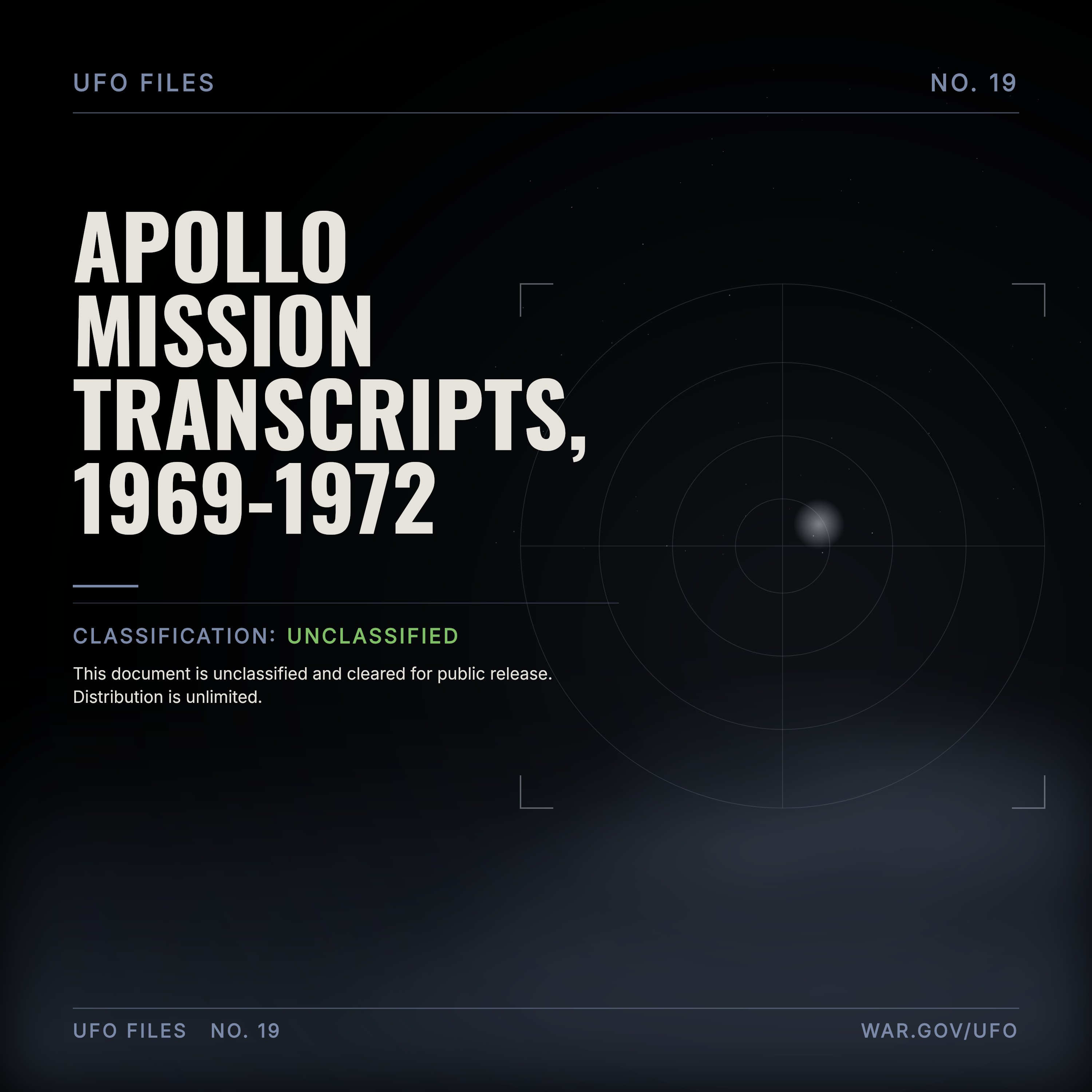 Apollo mission transcripts, 1969-1972 episode artwork