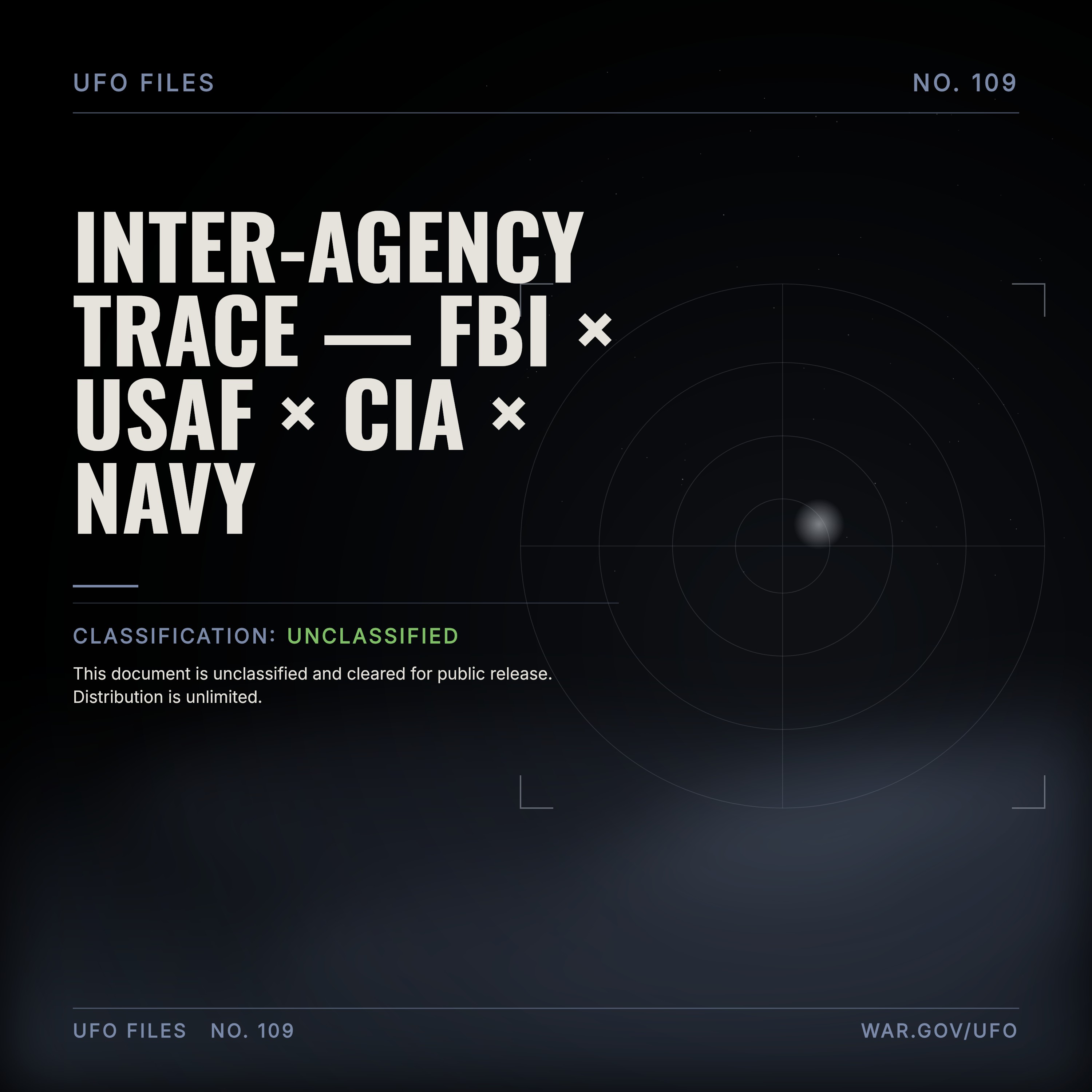 Inter-Agency Trace — FBI × USAF × CIA × NAVY episode artwork