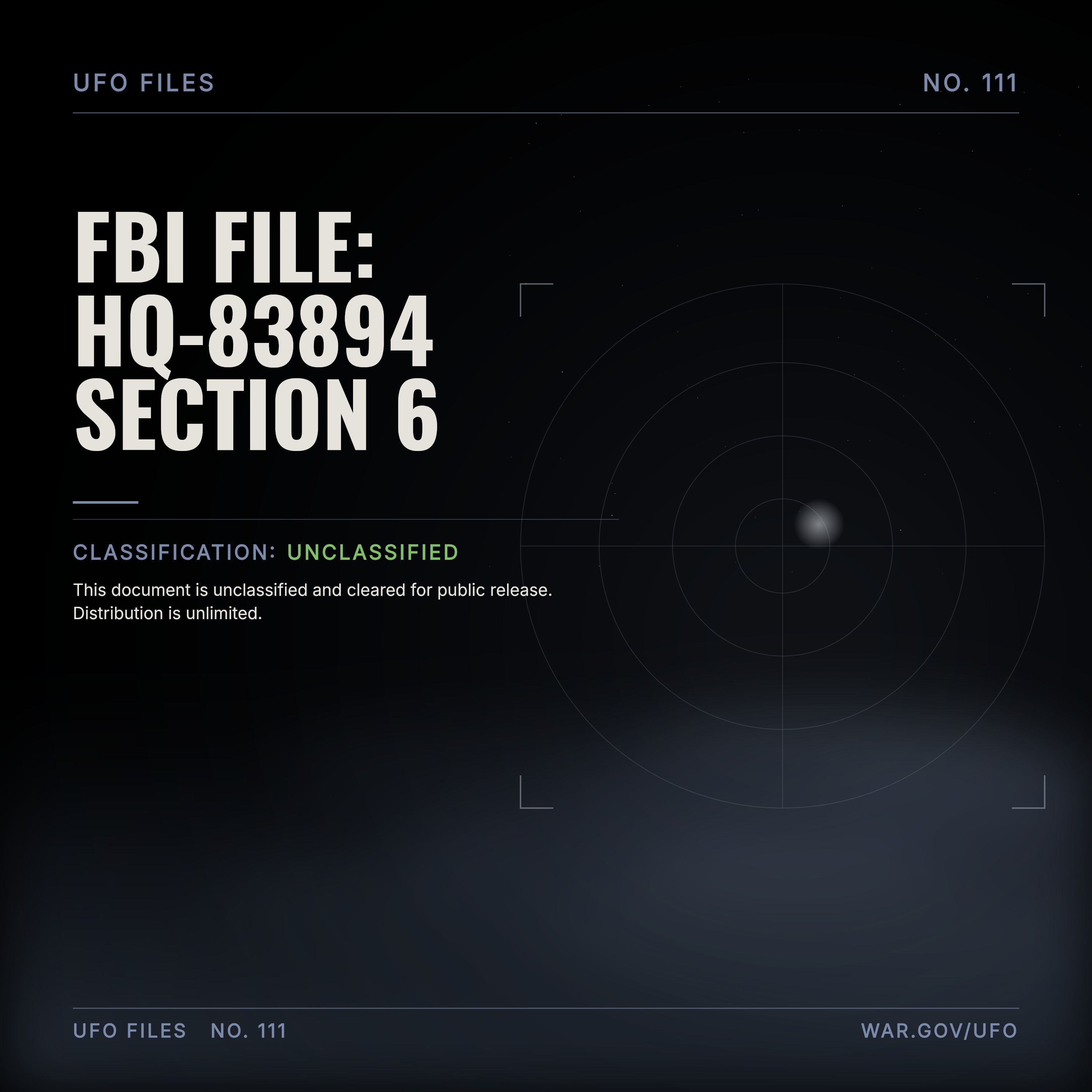 FBI File: Hq-83894 Section 6 episode artwork