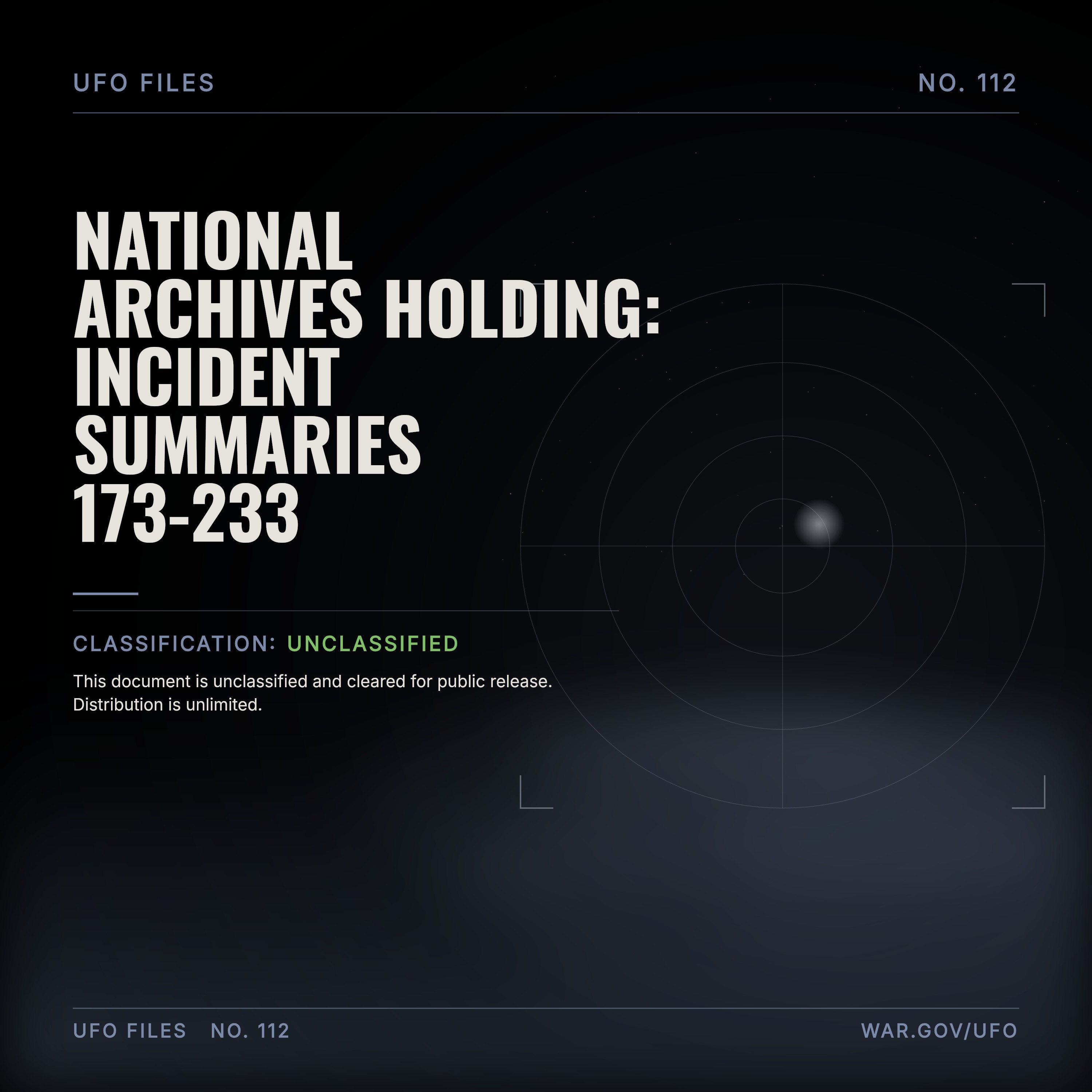 National Archives Holding: Incident Summaries 173-233 episode artwork