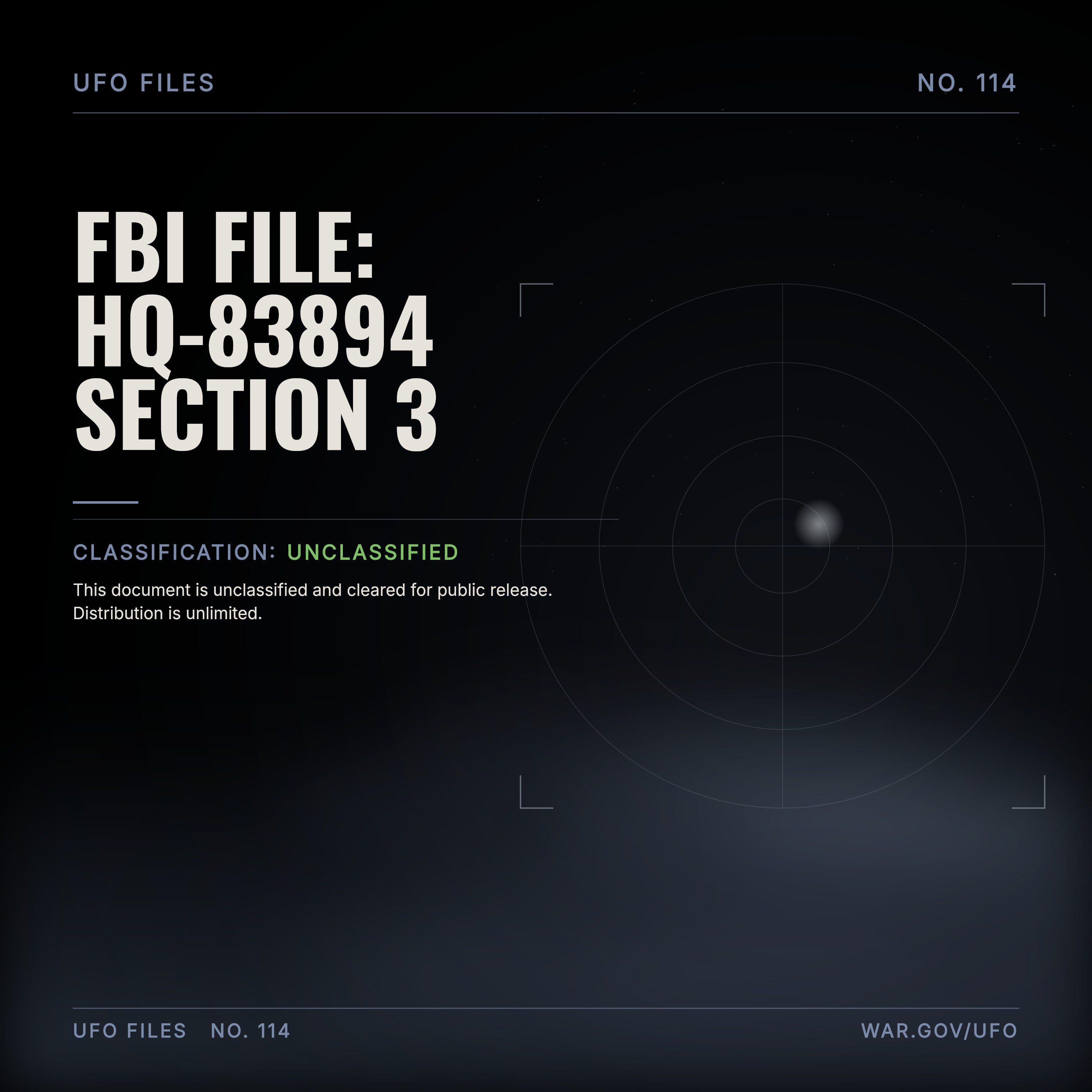 FBI File: Hq-83894 Section 3 episode artwork