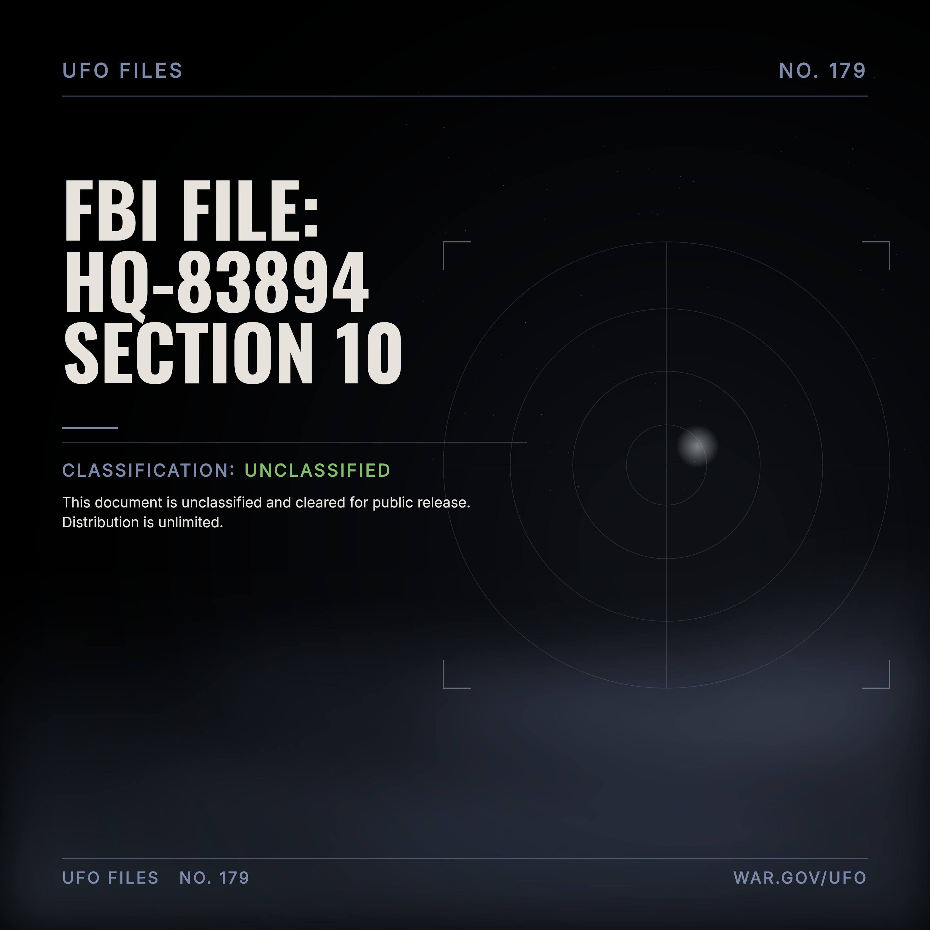 FBI File: Hq-83894 Section 10 episode artwork