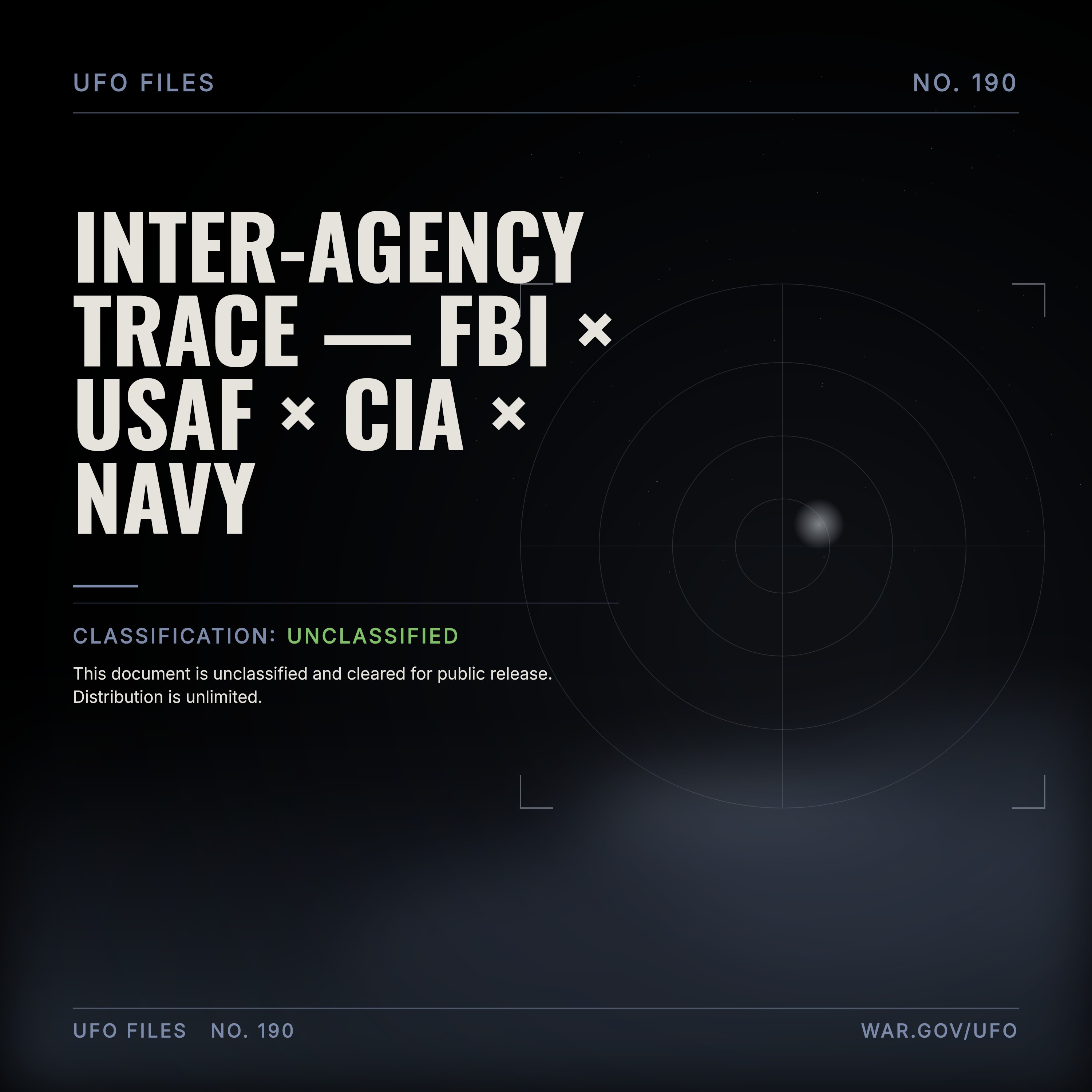 Inter-Agency Trace — FBI × USAF × CIA × NAVY episode artwork