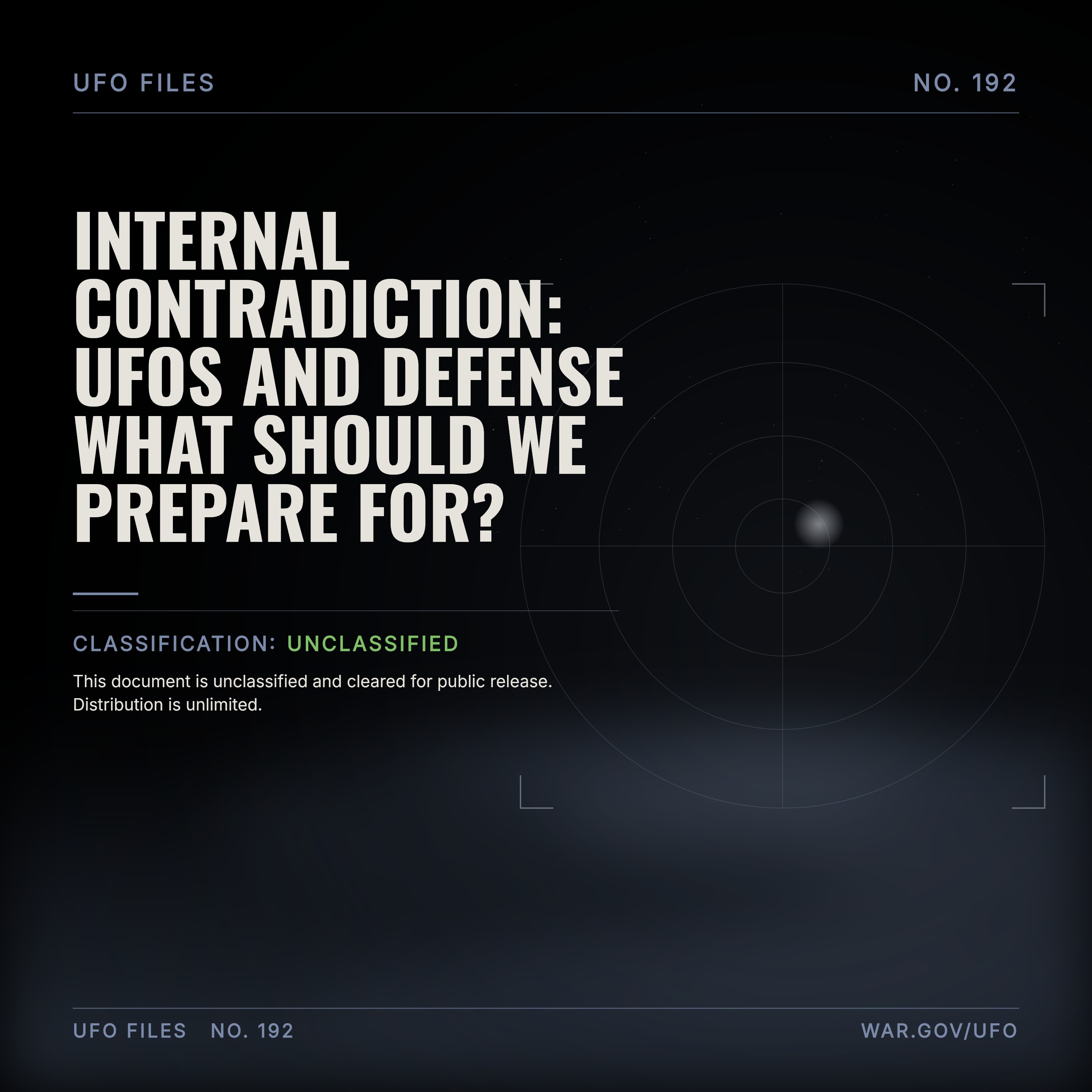 Internal Contradiction: UFOs and Defense What Should We Prepare for? episode artwork