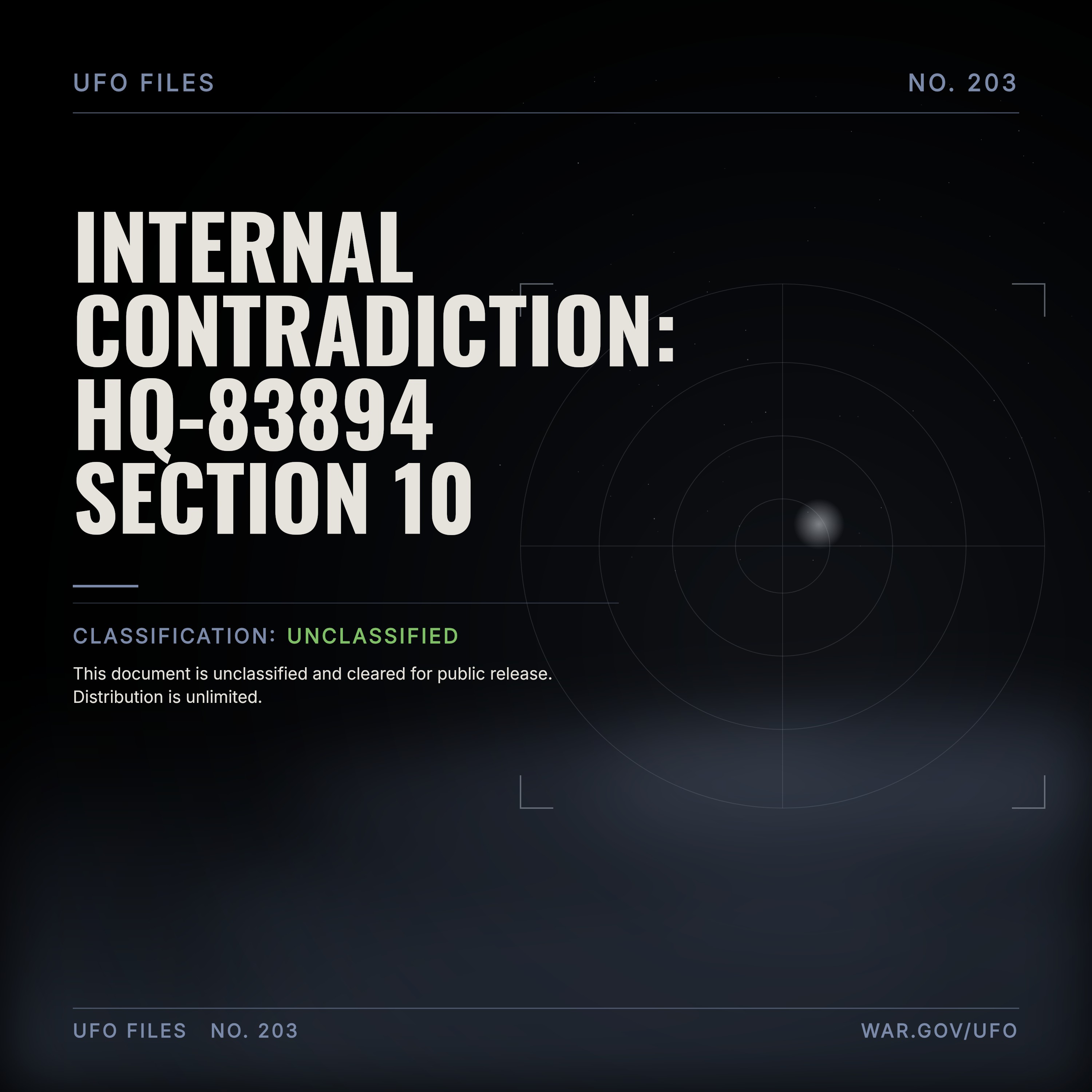 Internal Contradiction: Hq-83894 Section 10 episode artwork
