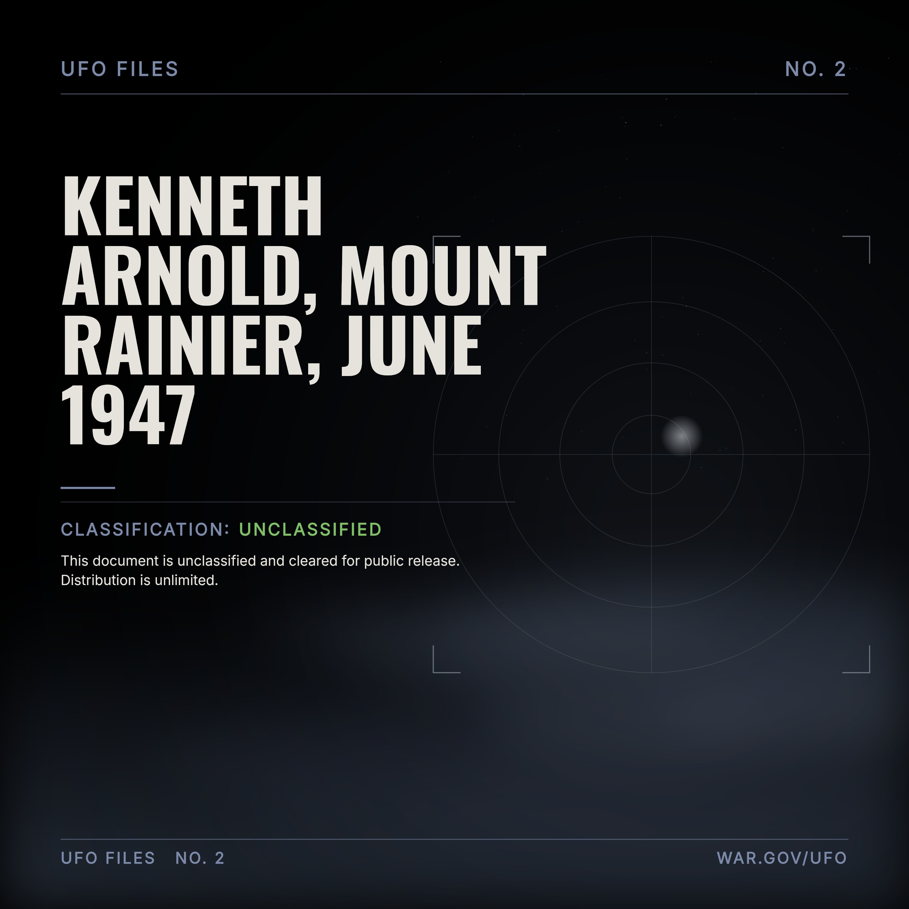 Kenneth Arnold, Mount Rainier, June 1947 episode artwork