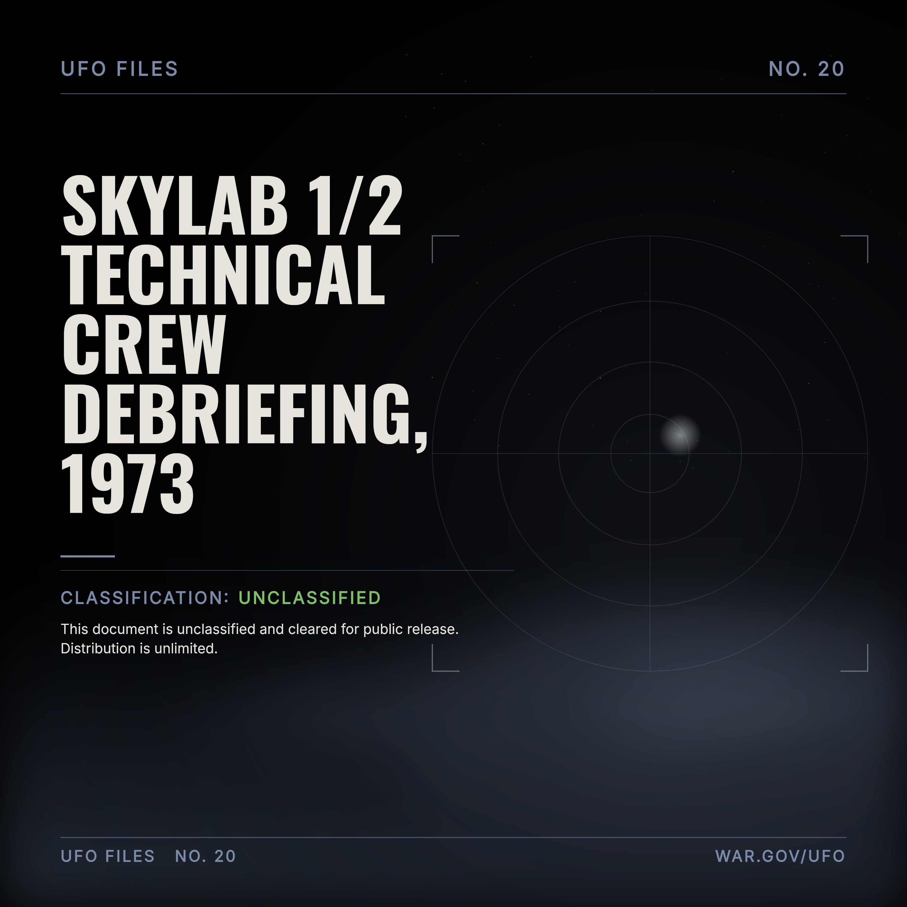 Skylab 1/2 technical crew debriefing, 1973 episode artwork